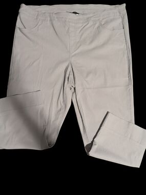 Tribal Ankle Pants in Light Beige